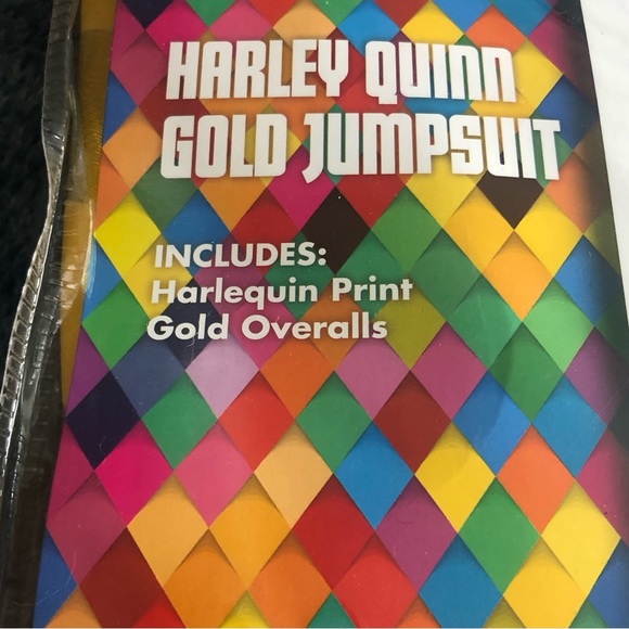 NWT Harley Quinn gold jumpsuit - Picture 2 of 4
